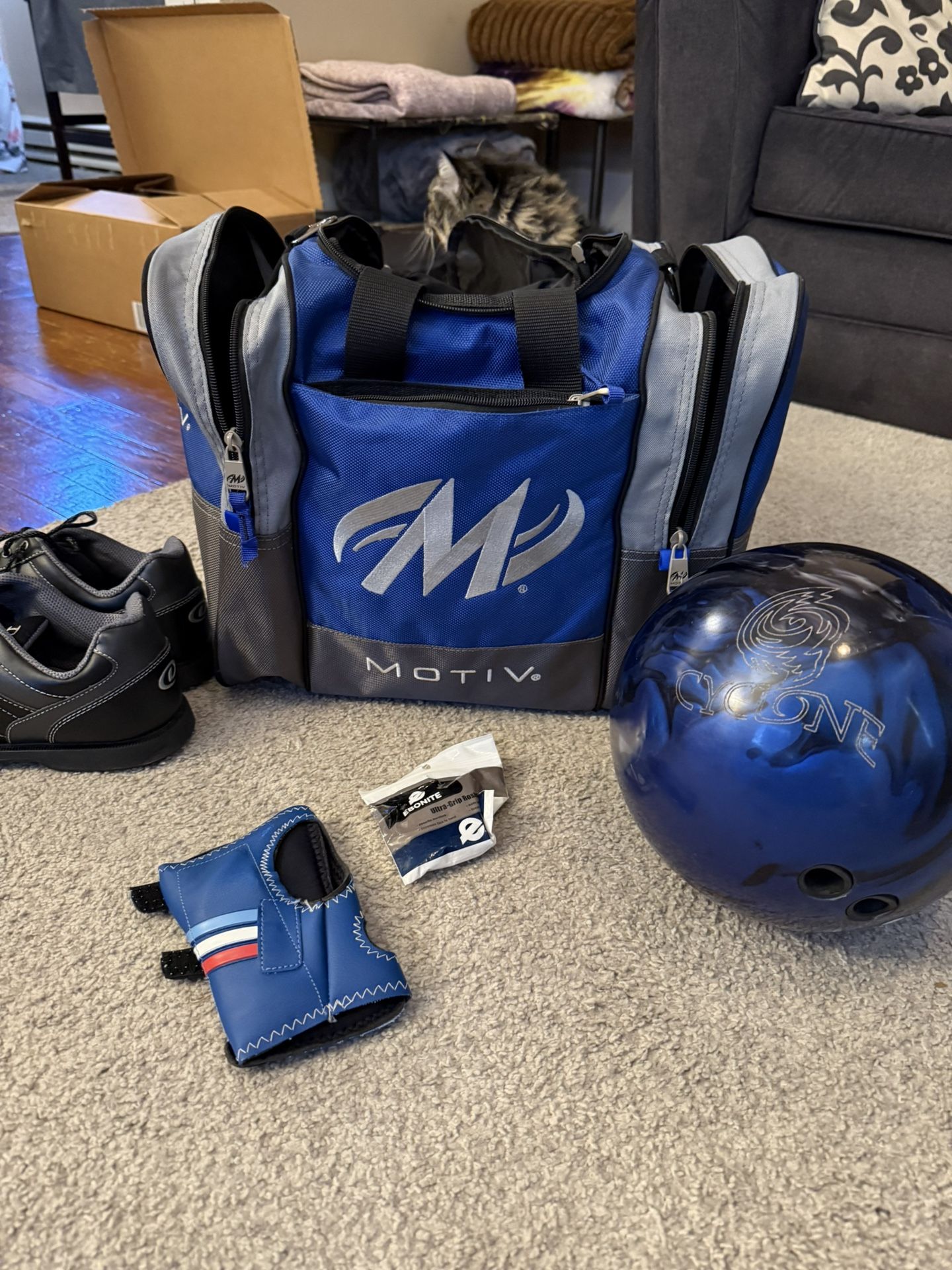 Bowling Ball  Bag Set Bowling Ball Shoes Size 9