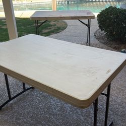 Lifetime 4 Foot Folding Tables 