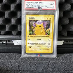 1 Edition Pikachu Red Cheeks PSA 9