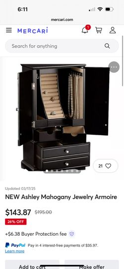 Bombay Jewelry Box.  No Scratches!!! Great Quality. 