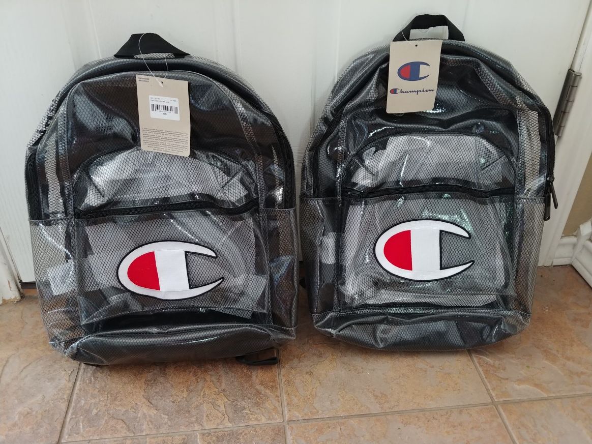 Clear champion backpack