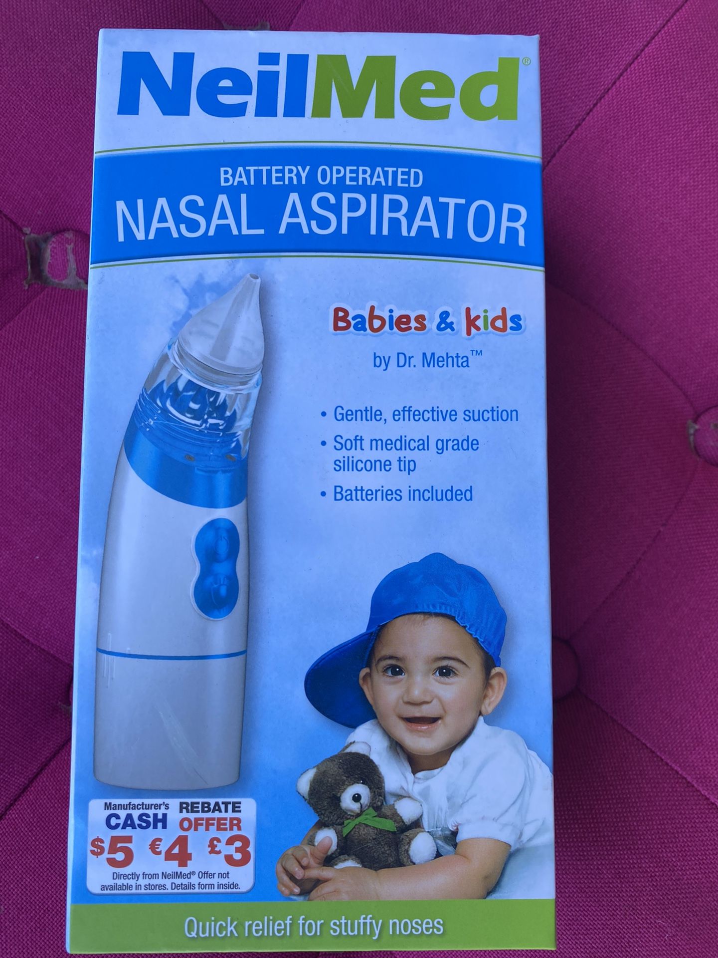 NeilMed, Babies & Kids, Nasal Aspirator, 3 Piece Set