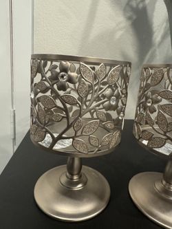 Decorative candle holders.