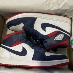 Nike Air Jordan 1 Mid SE Usa Olympic Men’s Size 10.5