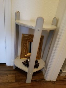 Shabby Chic Shelving Table Stand
