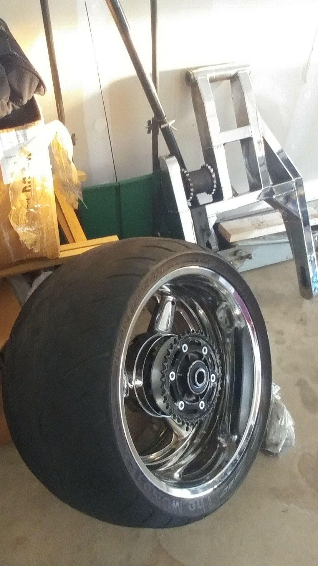 99/07 suzuki hayabusa 360 chrome fat tire kit