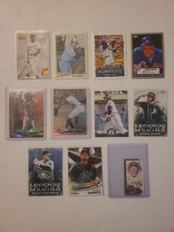 11 MLB Baseball Trading Card Lot NM Condition Rookies And Inserts #2