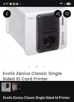 Evolis Zenius Classic Single Sided ID Card Printer