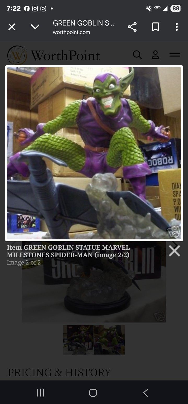 Asylum MileStone green goblin statue