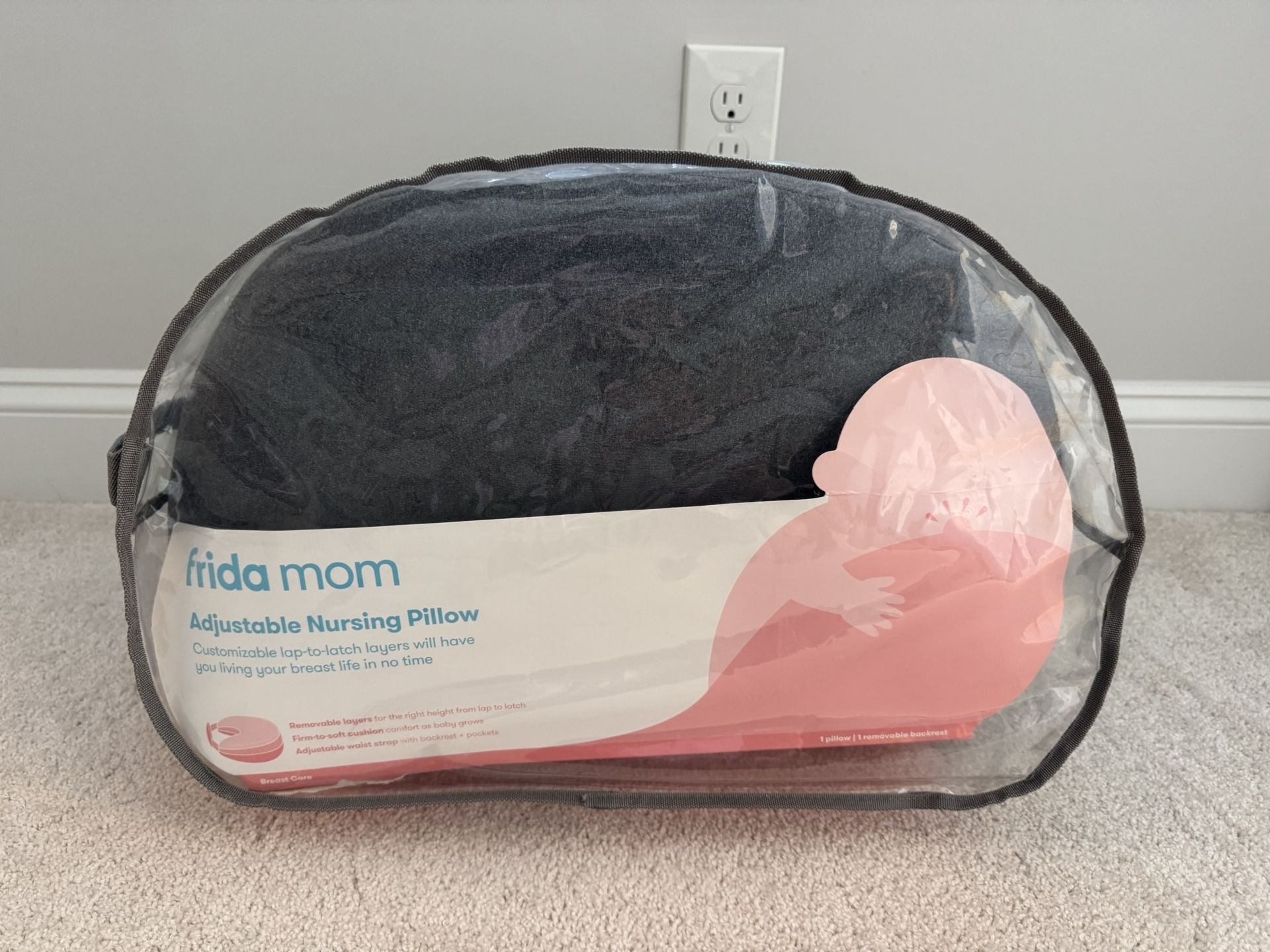 Frida Mom Perfect Latch Adjustable Nursing Pillow for Breastfeeding and Postpartum Care