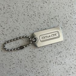 Coach Metal Hang Tag / Purse Tag – Replacement Charm Keychain