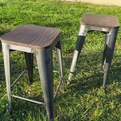 Counter Stool with Metal Frame
