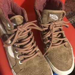 VANS Hightops Tan Suede OTW. Size Men-4.0 Women’s-5.5