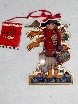 Midwest Mary Engelbreit You’d Better Not Pout Christmas Ornament