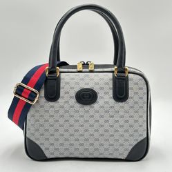 Authentic GUCCI Vintage Mini Boston Handbag