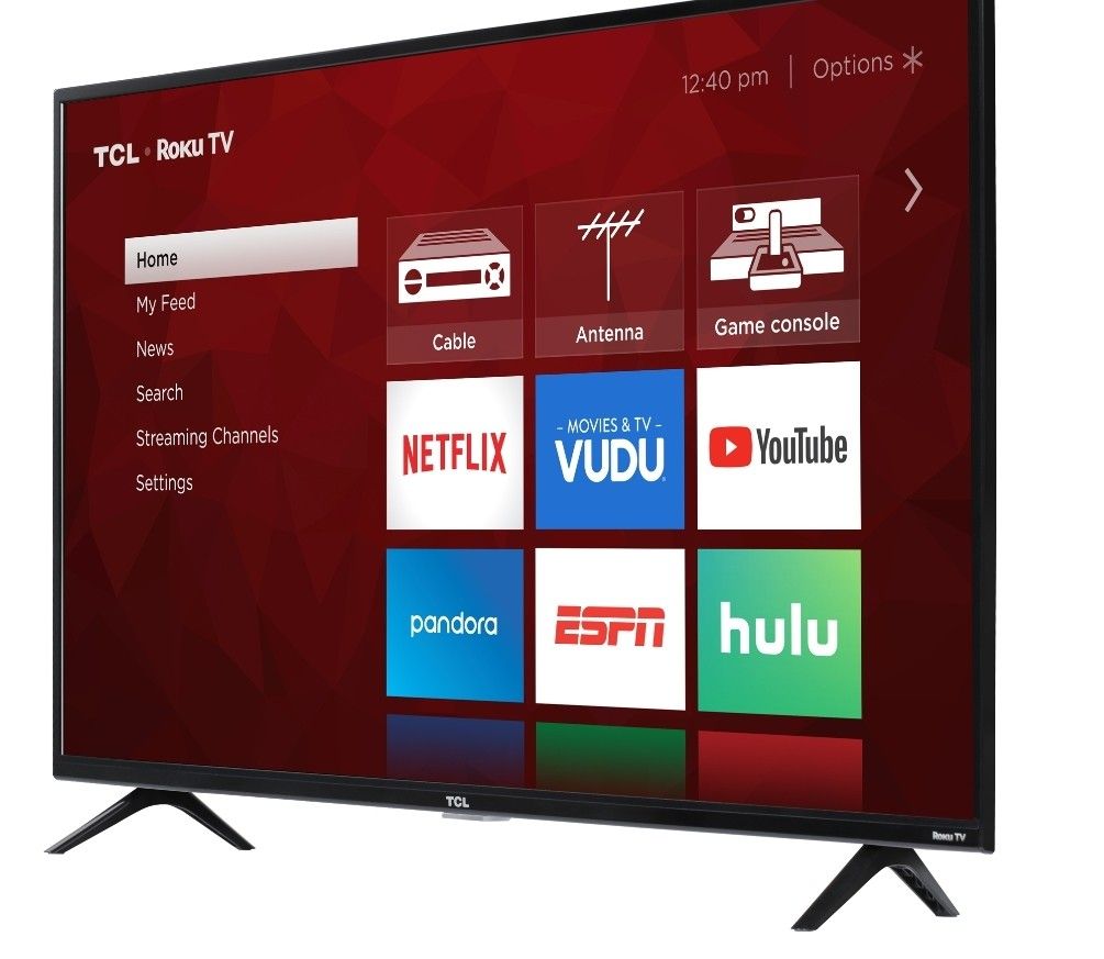 TCL 43" Class 4K UHD LED Roku Smart TV 4 Series 43S421 Netflix Access Included