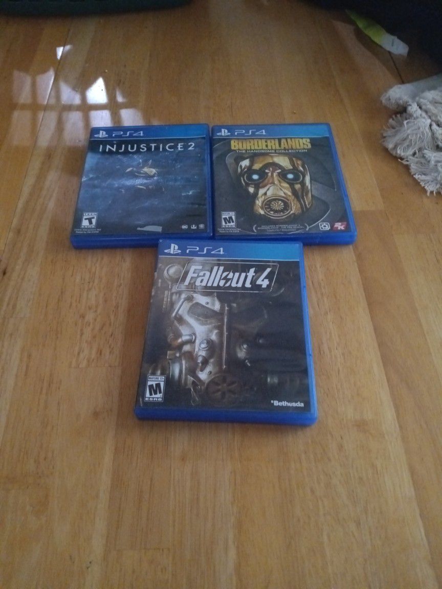 PS4 Games Injustice 2 Borderlands Collection Fallout 4