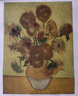 Sunflowers Vincent Van Gogh printed