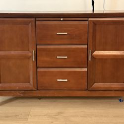 Console- TV Stand or Side Board-Solid Cherry Wood