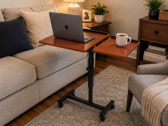 Adjustable Rolling Split-Top Table