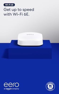 New Amazon eero Pro 6E mesh wifi router - up to 2.5 Gbps, Coverage 2,000 sq., Connect 100+ devices