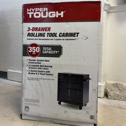 3-DRAWER ROLLING TOOL CABINET BOX 350 LB CAPACITY