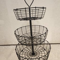 3 Tier Wire Fruit Basket 