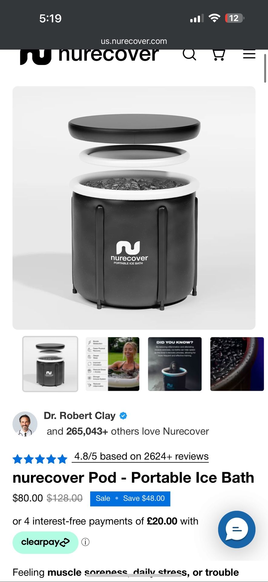 New In Box Ice Bath