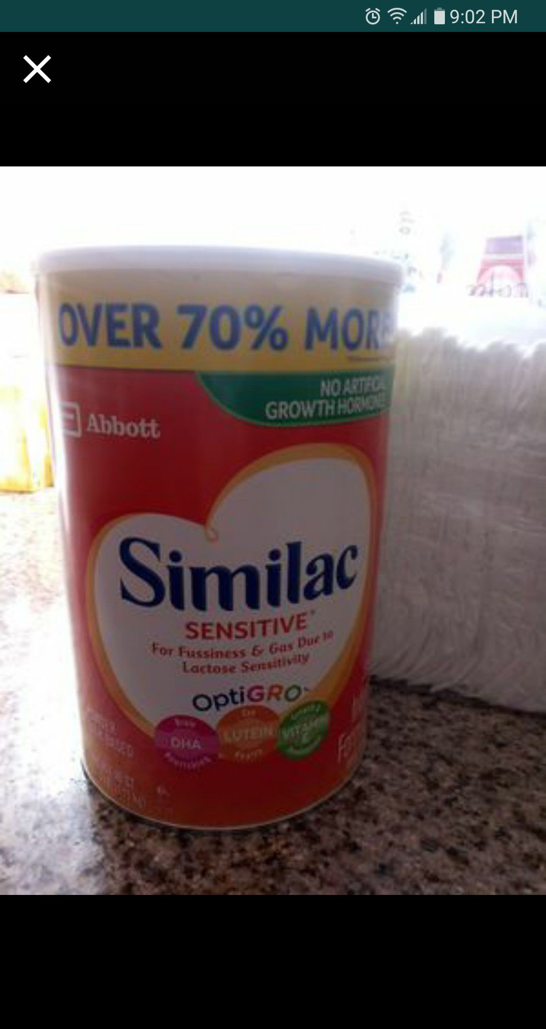 Similac sensitive + size 1 diapers