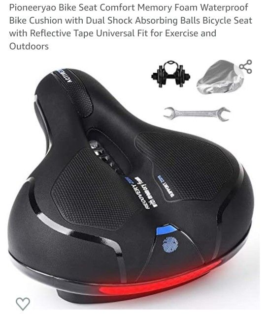 Comfort Memory Foam Waterproof Bike Cushion - Brand New