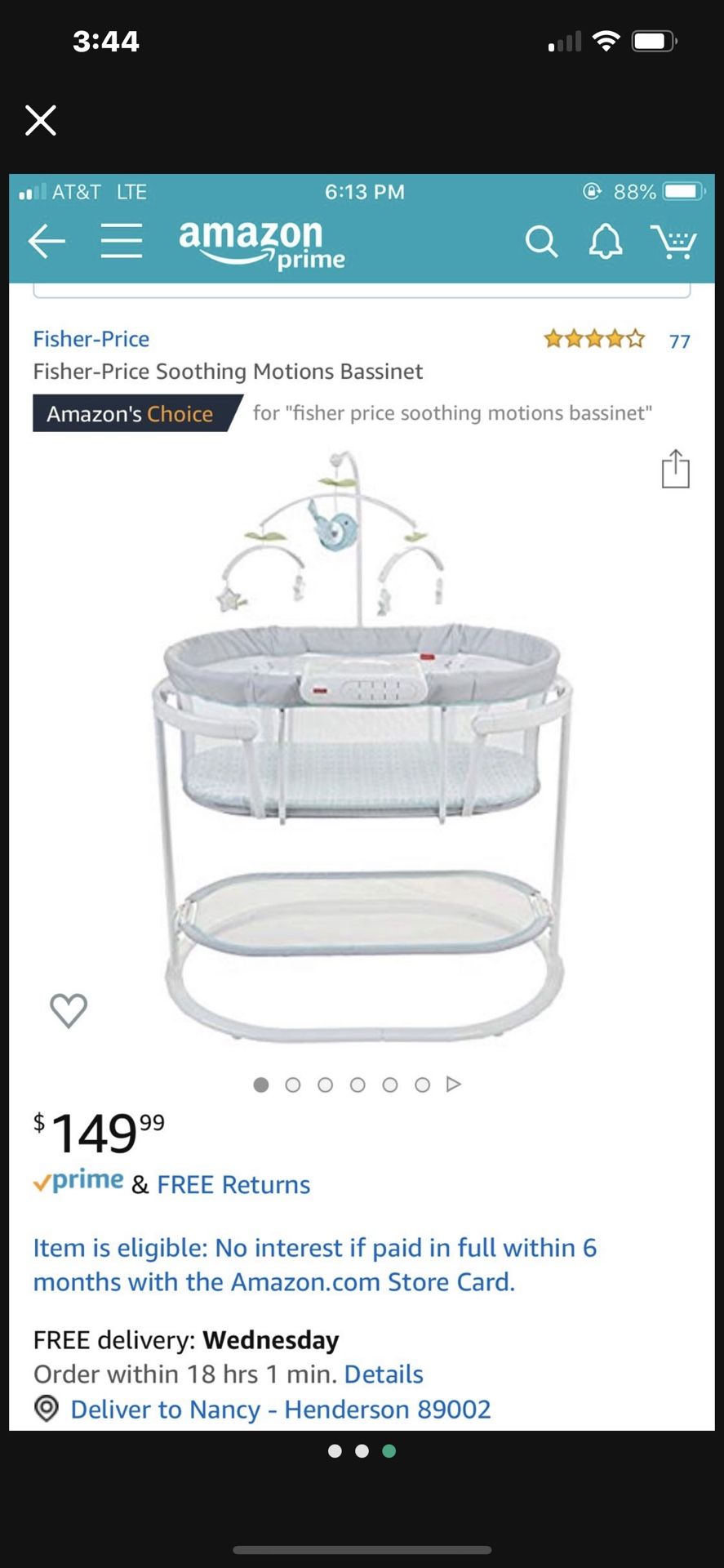 Fisher Price Bassinet