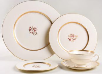 Nydia by LENOX 42pc Fine China Set - Dinner plates - Salad Plates - Footed Cup And Saucer