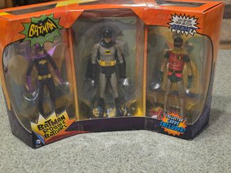 Mattel Batman Classic TV Series 3-Pack featuring Batman, Robin, and Batgirl