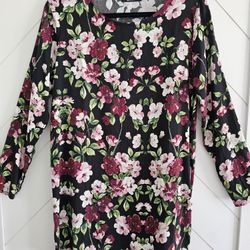 Michael Lauren Floral Long Top/Mini Dress