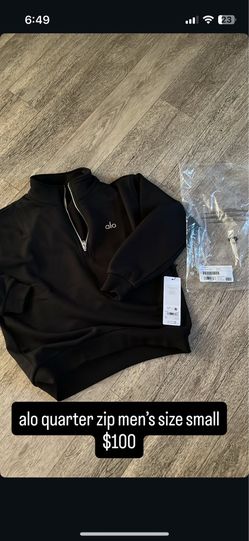 Alo mens quarter zip size small