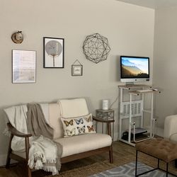 Indoor Bench w/ Walnut Frame
