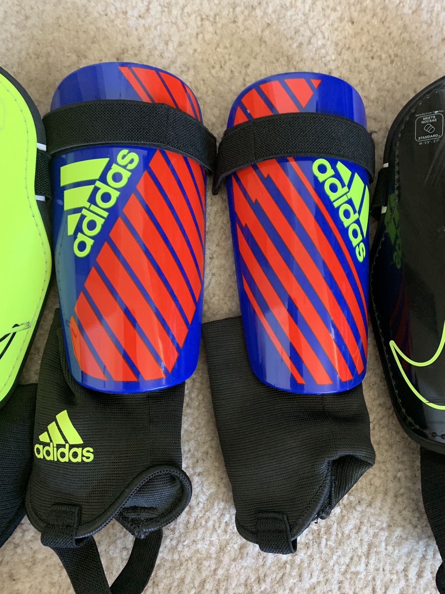 3 Pair of Shin Guards - Size Med & LG