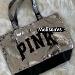 New Victoria’s Secret Pink Sequin Tote