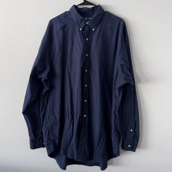 Ralph Lauren Blue Dress Shirt Style Blake Size XXL 