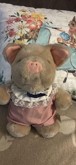 Vintage Applause Piggy Stuffed Animal