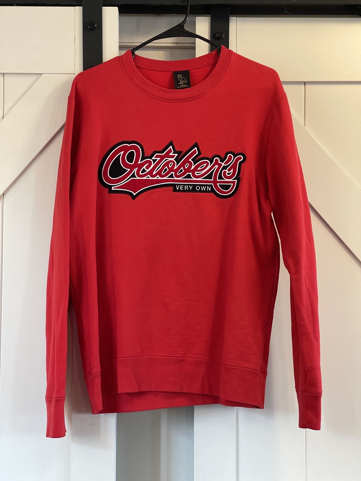 October's Very Own OVO Varsity Crewneck Sweatshirt Drake Medium