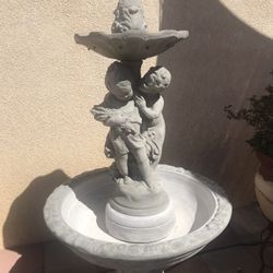 New Water Fountain Made Out Of Cement 