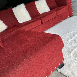Nice Red Sectional Sofa 