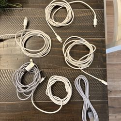 6 Type C To Lightening Chargers 