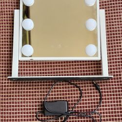 Hollywood Style Lighted Makeup Mirror with 9 Dimmable Bulbs & 3 Color Lighting Modes