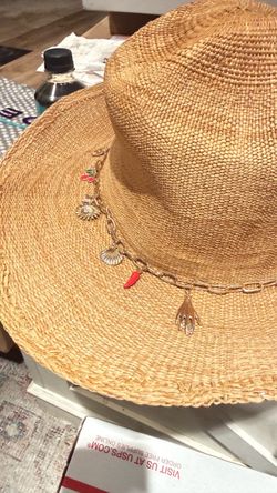 Sun Hat with Charm Chain