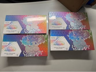 Pokémon Prismatic Evolutions Super-Premium Collection - Lot of 4
