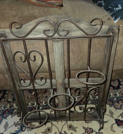 PIER 1 PIER one Imports -Wood/Metal Hanging Wall Candle/Shelf Holder