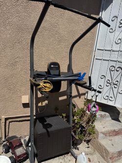 Bench/squat rack + squat/dip bar