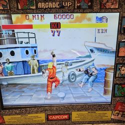 Street Fighter 1up Arcade Video Game Machine  $100 Firm Stand Included 